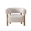 Dagny accent chair with upholstered fabric and wood frame by Hygge Design House