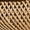 Detailed close-up shot showcasing the handcrafted vertical and horizontal patterns of the natural abaca fiber weave