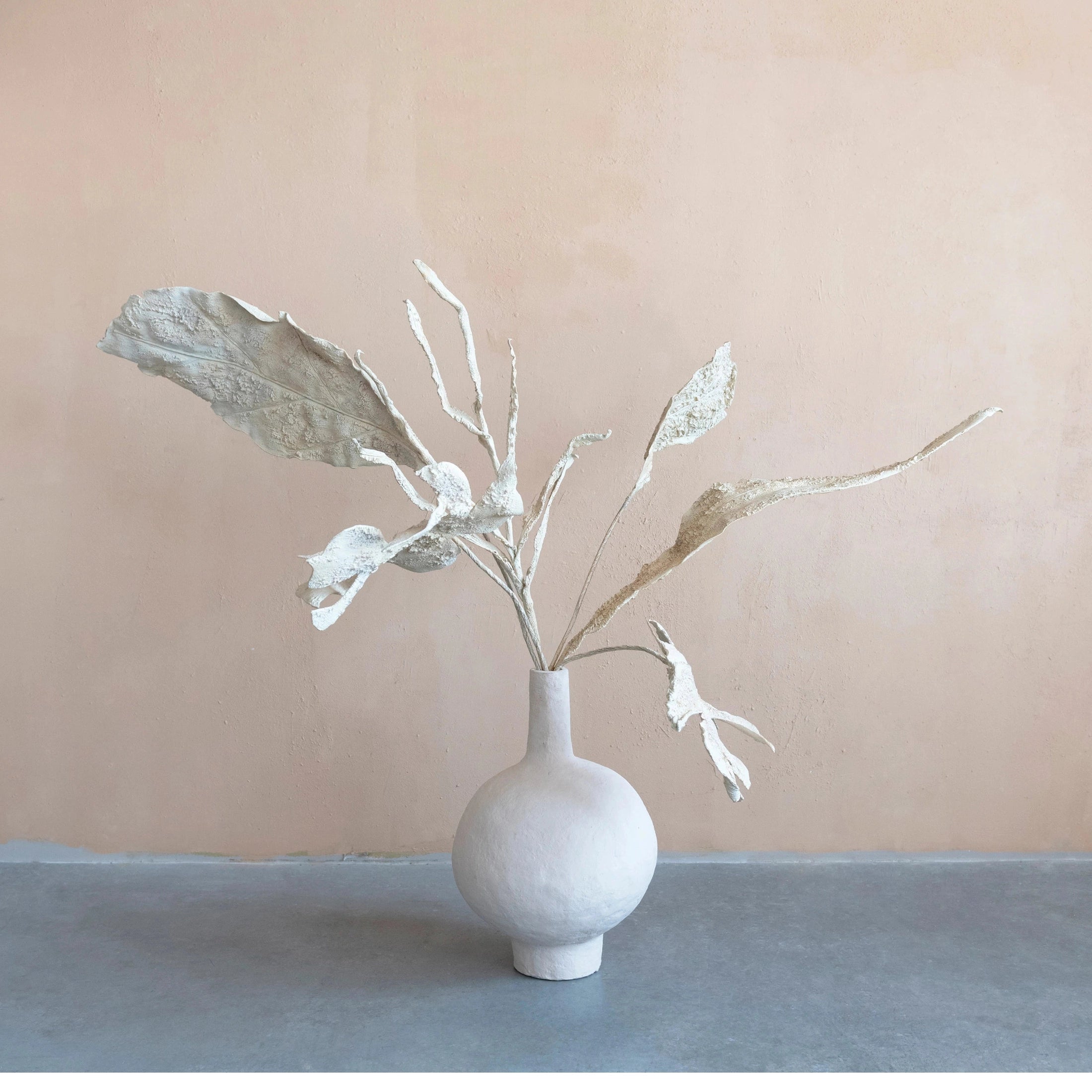 Faux Leaf, Plaster Finish