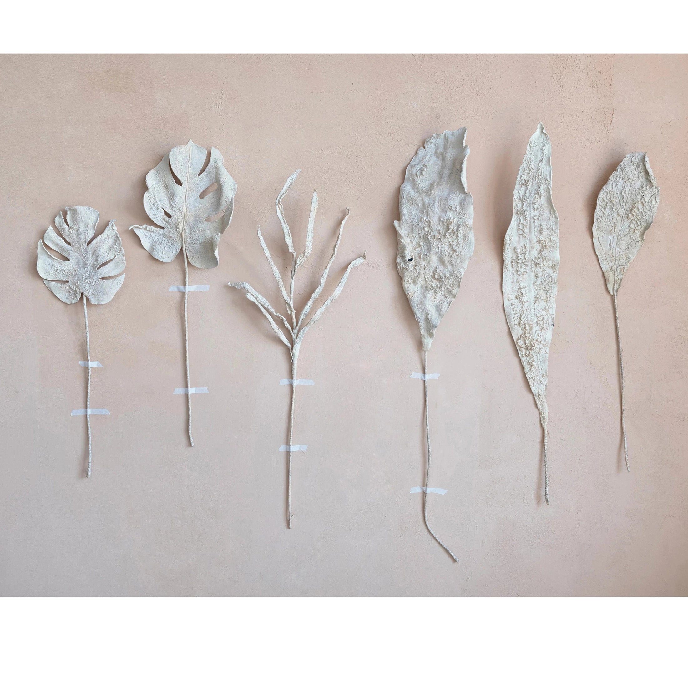 Faux Leaf, Plaster Finish