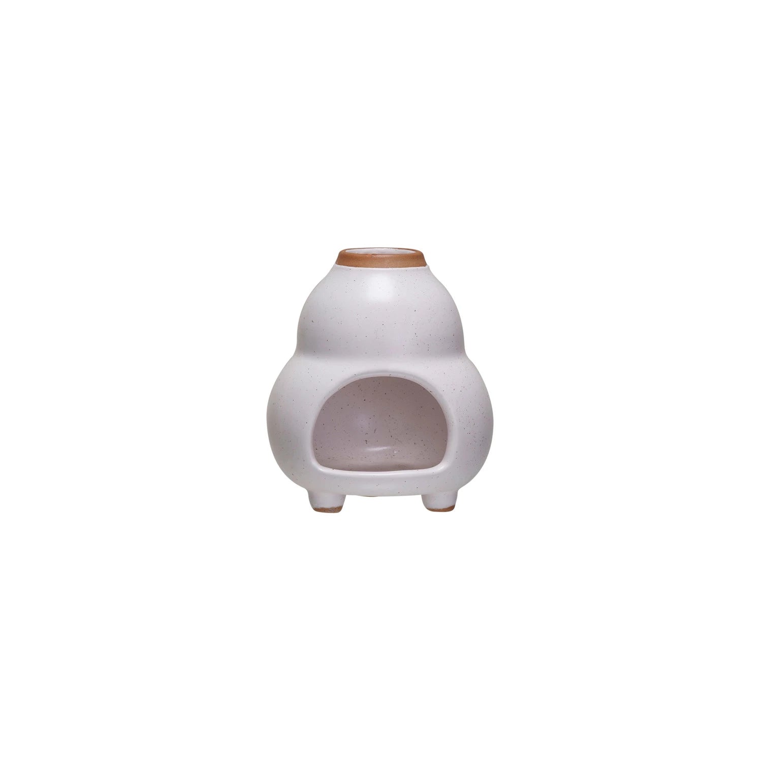 Stoneware Footed Inscense Chimney