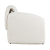 Back view of Dolce accent chair in cream fabric