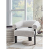 Dultish accent chair styled in a modern living room