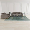 Top-down view showcasing the unique organic grey veining patterns on the polished white marble surface