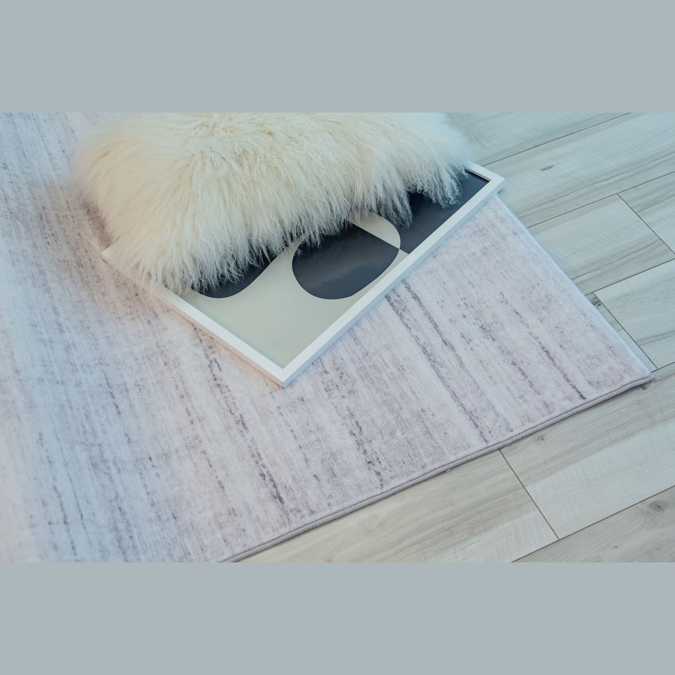 Thor Beige Solid Textured Area Rug