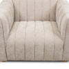 Elevated perspective highlighting the plush circular seat and wrap-around back support