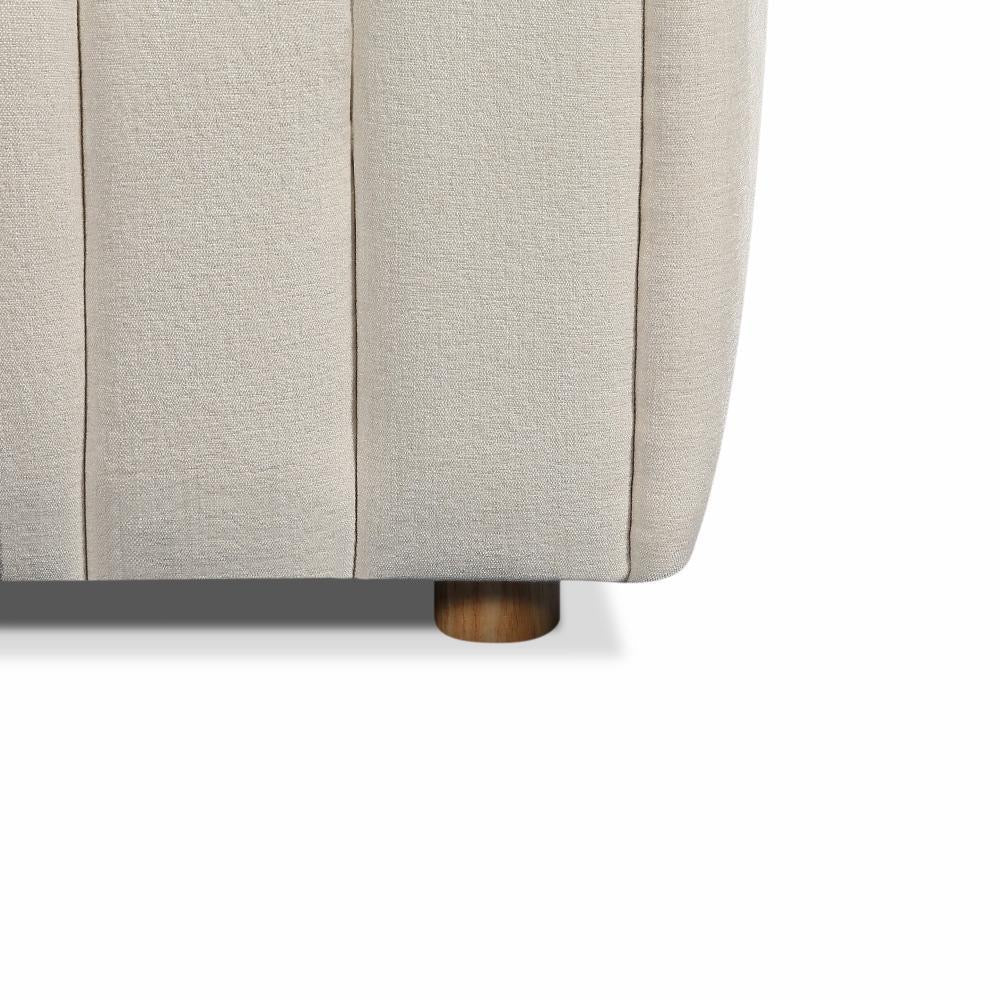 Direct back view of the cream variant showing the uniform high-quality finish