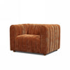 Low-angle perspective emphasizing the chair's architectural presence and floor-length base