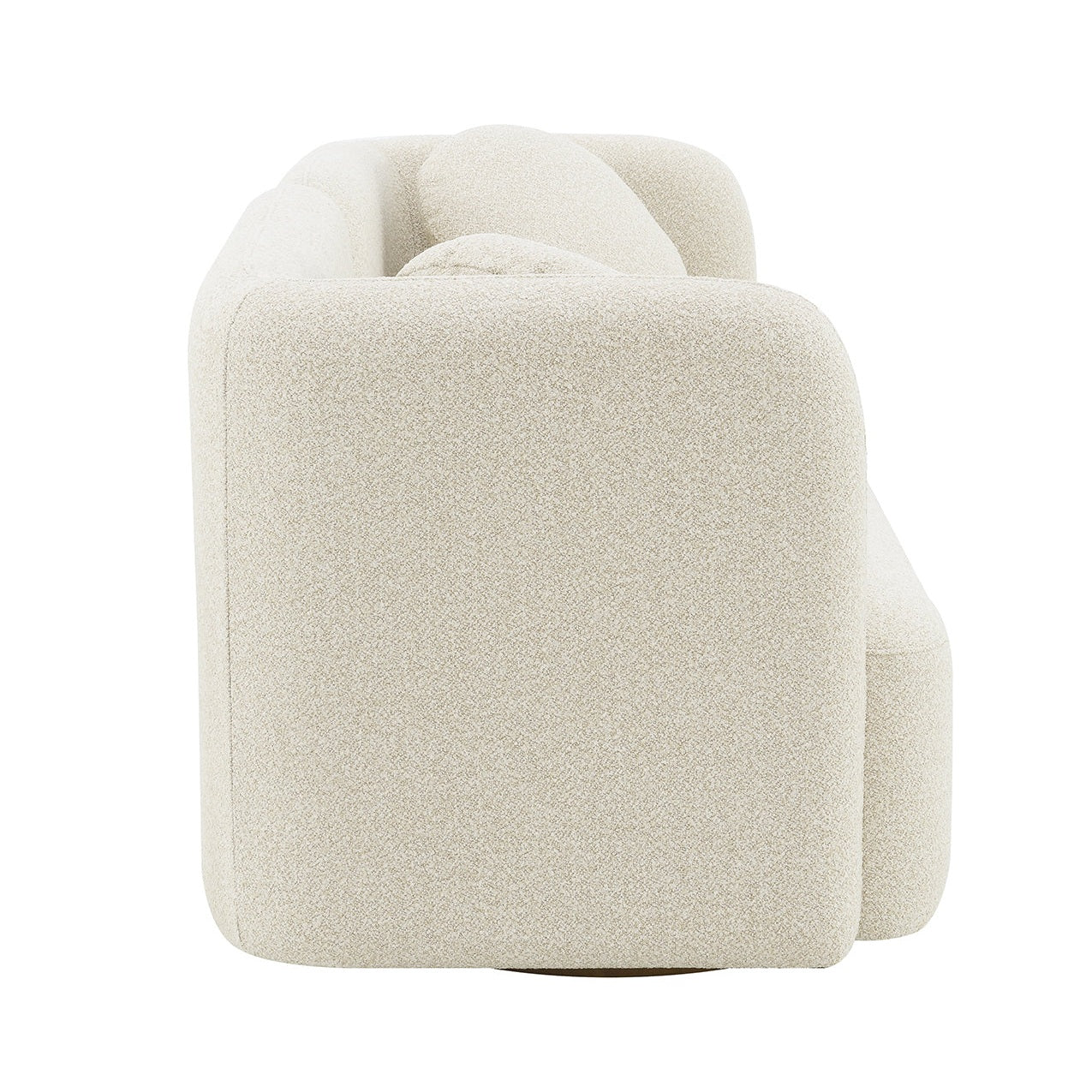 Fika Premium Boucle Fabric Sofa in cream, modern Scandinavian hygge sofa