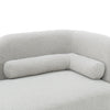 Curved backrest detail of Fika Premium Mohair Fabric Sofa in beige, Scandinavian hygge design by Hygge Design House