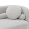 Close-up of Fika Premium Mohair Sofa cushion in beige, soft textured hygge upholstery by Hygge Design House