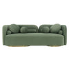 Fika Premium Mohair Fabric Sofa in green, modern Scandinavian hygge sofa by Hygge Design House