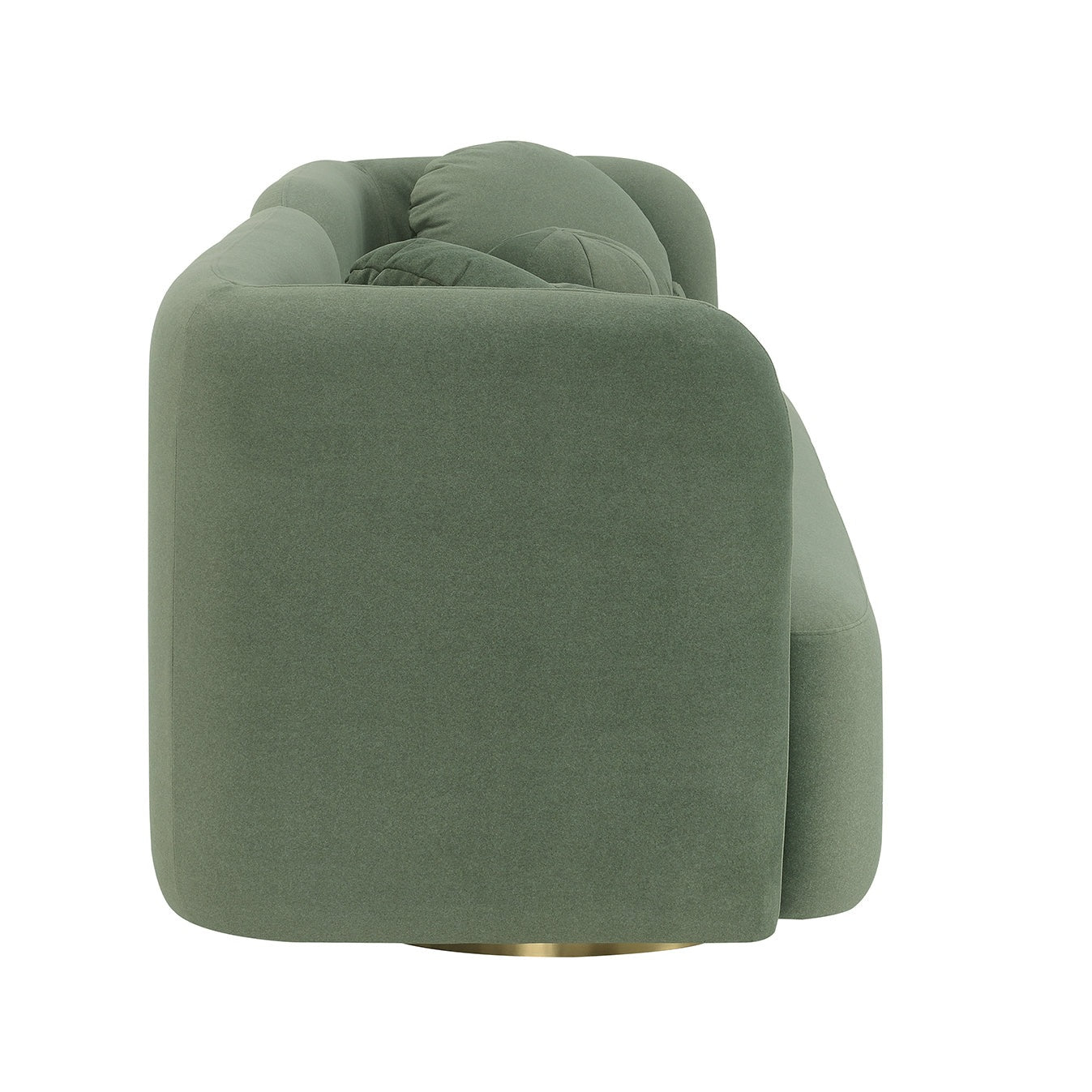 Fika Premium Mohair Fabric Sofa in beige by Hygge Design House, modern Scandinavian hygge style curved sofa for minimalist living rooms in Vancouver
