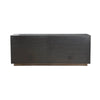 industrial-sideboard	Rear view showing the solid finished dark back panel and the integrated circular cord management ports