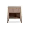 Nettie One Drawer One Shelf Ash Wood Nightstand in Ginger