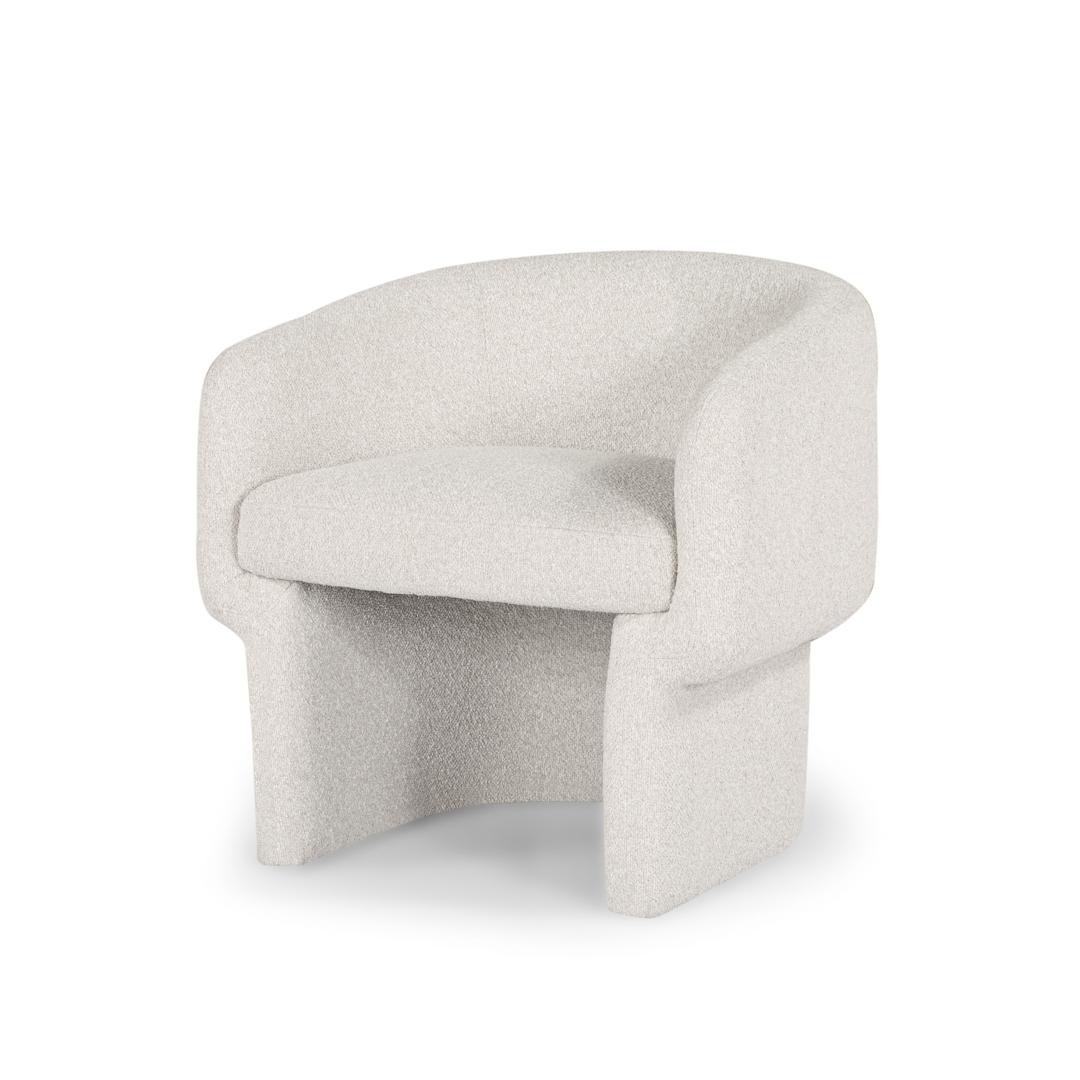 Fleur Chair Buff Front View - Hygge Design House