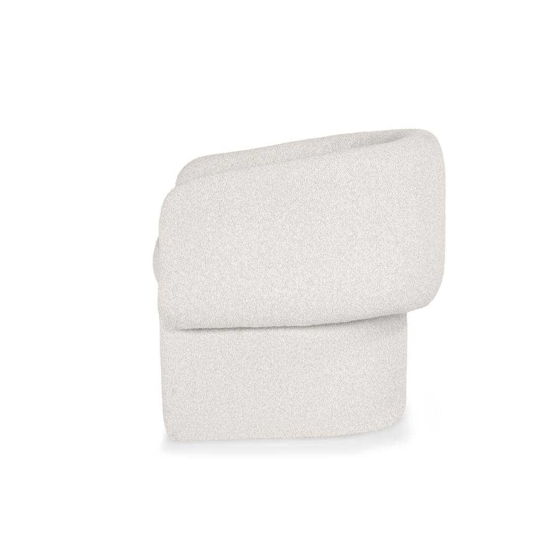 Fleur Chair Buff Front View - Hygge Design House