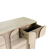 Close-up perspective of an open drawer highlighting the smooth internal wood finish and sturdy drawer construction