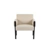 Front view of Forest club chair in ivory fabric