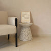 Forest club chair in ivory fabric styled in a modern living space
