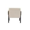 Rear angled view of Forest club chair in ivory fabric