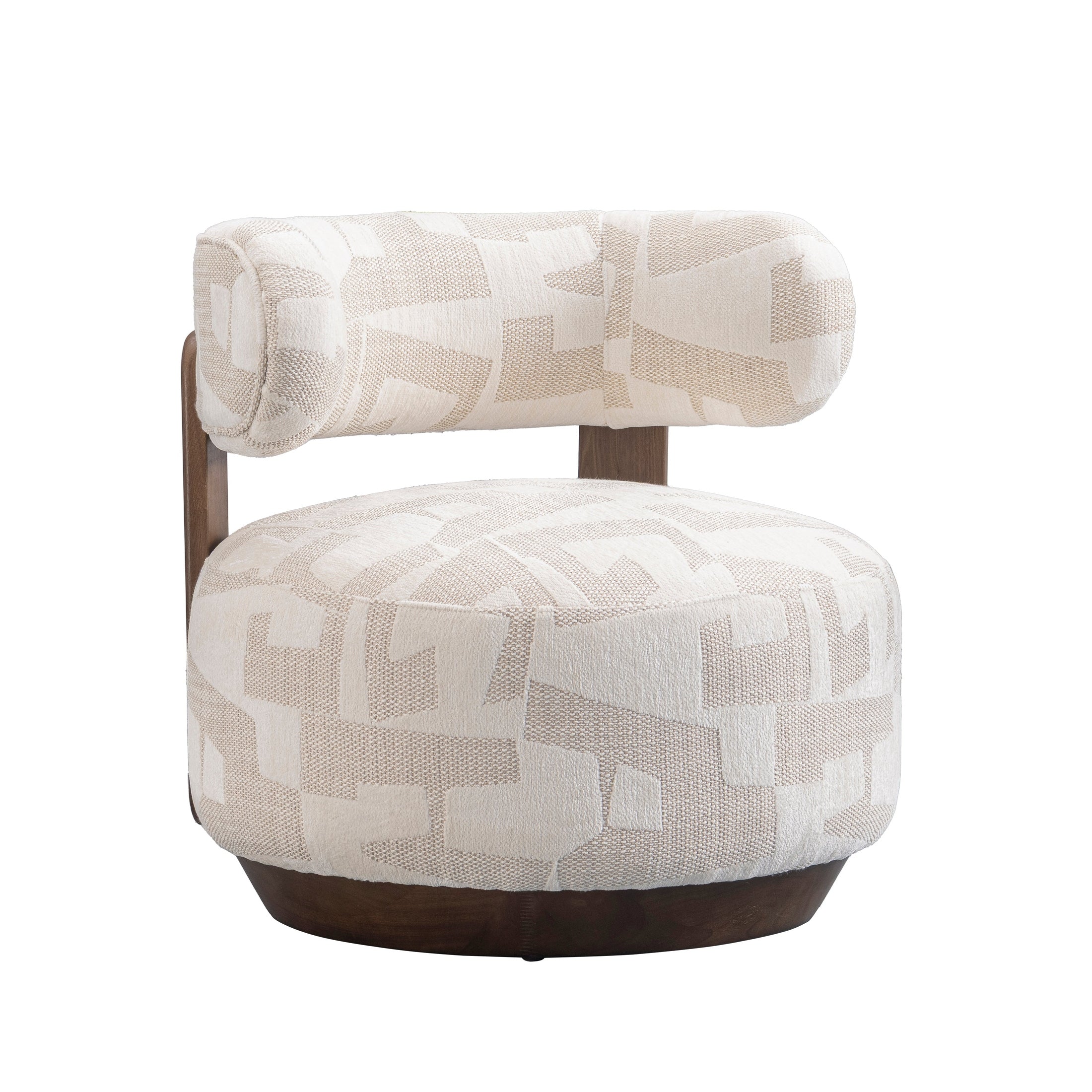 Fynn Accent Chair – Soft Textured Fabric & Pine Frame