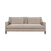 Front view of the Gemma sofa in neutral sand beige