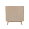 Rear view of the vertical chest highlighting the uniform finish and durable structural backing for long-lasting stability