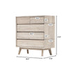 Technical diagram indicating a 40.5-inch total height, 35.4-inch width, and 17.8-inch depth with individual drawer heights