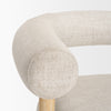 Close-up of fabric texture on Gianna accent chair