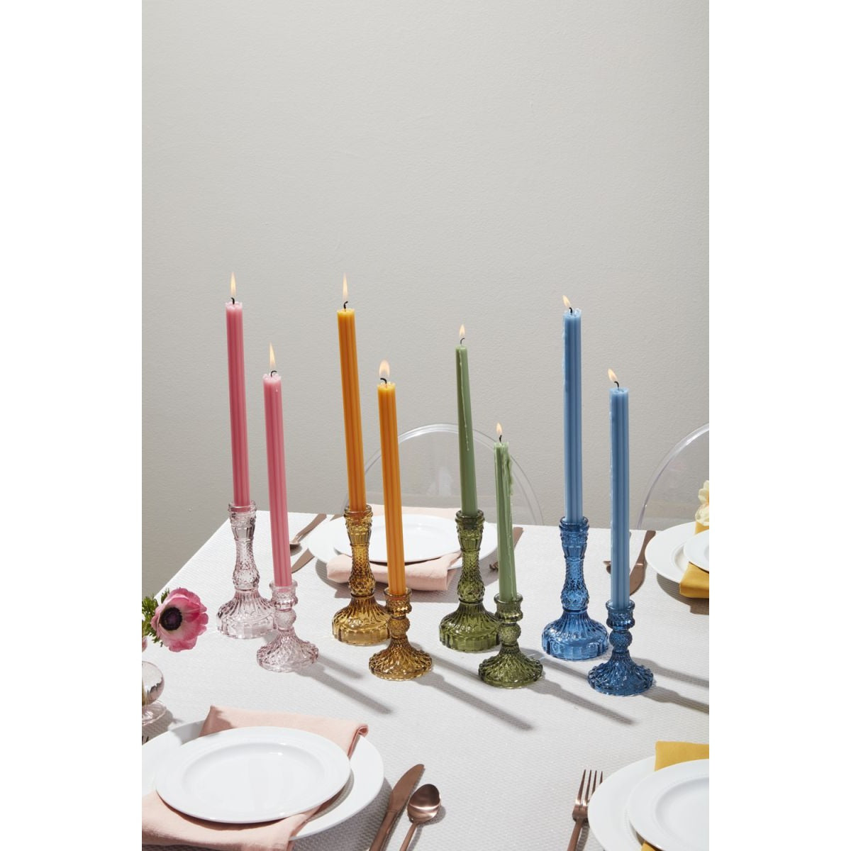 Gillian Pink Candlestick - Large