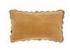 Velvet Scallop Pillow, Pale Gold (With Filler)