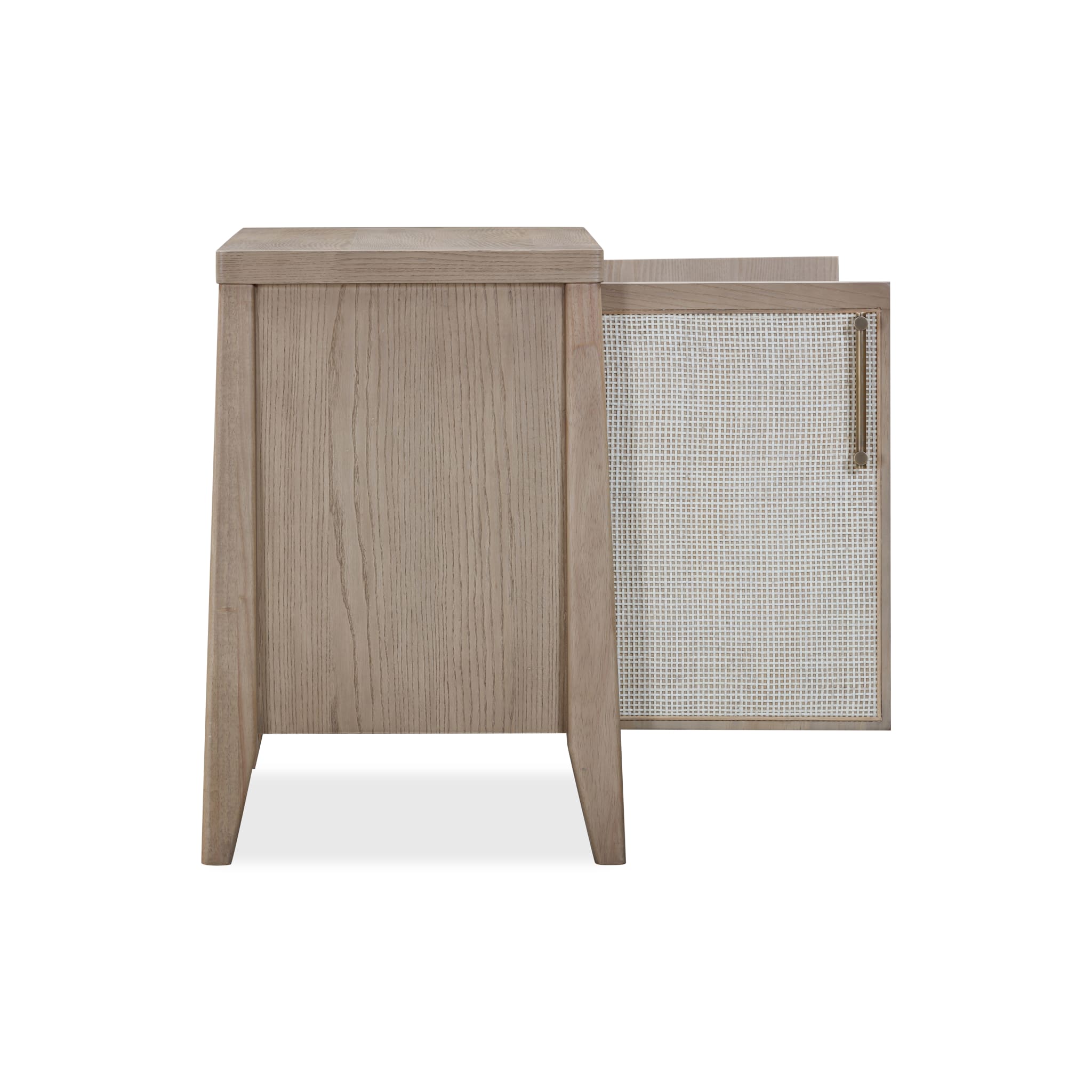 Nettie Two Door Ash Wood Bachelor Chest in Ginger and Natural Cane-thumbmail-4