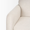 High angle view of Hale sofa upholstered armrest