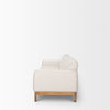 Side profile of Hale sofa showing light wood legs