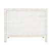 Rear view of the Jolie accent chest showcasing the solid structural assembly and clean matching back panel