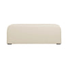 Full rear view of the cream Harper slipcover sofa