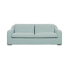 Front view of Harper slipcover sofa in light blue fabric