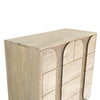 High-angle perspective view showcasing the top surface and the subtle natural grain of the white oak finish