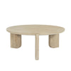 Perspective shot focusing on the asymmetric placement and rounded edges of the three support legs