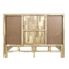 Rear view of the headboard highlighting the stable vertical support beams and high-quality wood backing