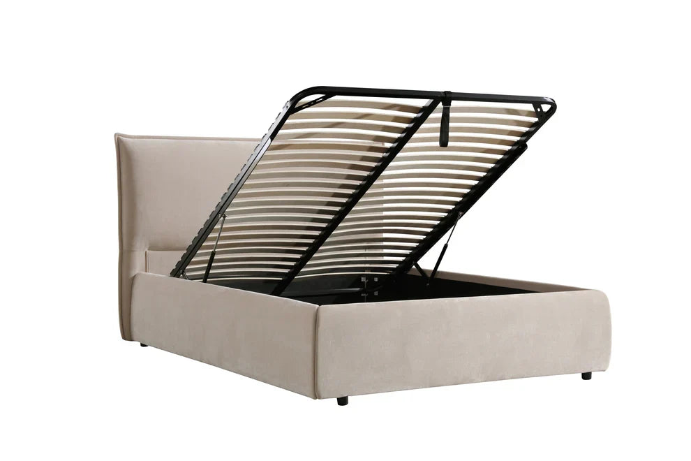 Arena Gas Lift Storage Bed – Fabric Upholstered Platform Bed-thumbmail-3