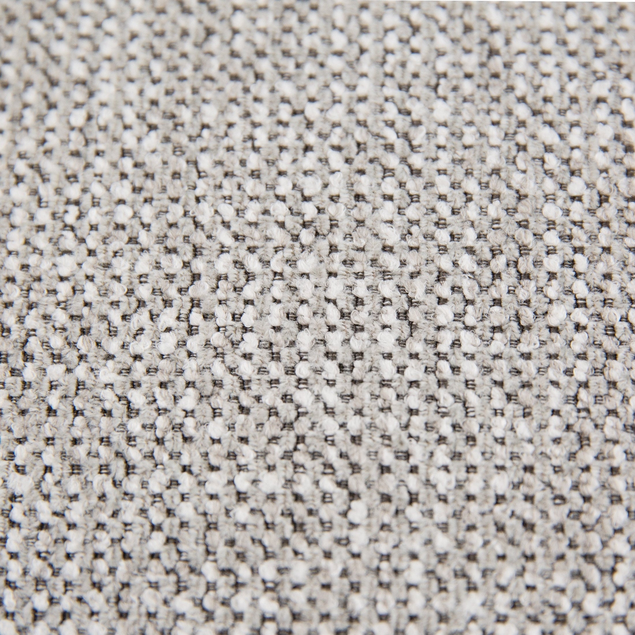 Front view of the Hedal Sofa Sectional Sleeper in cream textured fabric with matching throw pillows