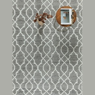 CIMO HAND WOVEN RUG IVORY/GRAPHITE-thumbmail-1