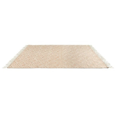 CIMO HAND WOVEN RUG IVORY/RUST