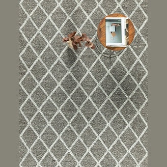 FRANCE HAND WOVEN RUG GRAPHITE/FOG-thumbmail-1