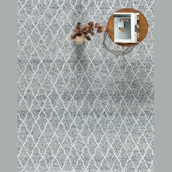Labin Hand Woven Rug - Teal/Silver-thumbmail-1