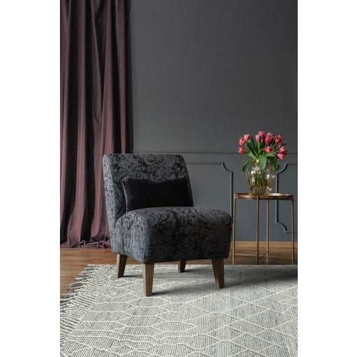LABIN HAND WOVEN RUG IVORY/CHARCOAL