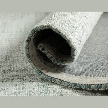 ALMOS HAND WOVEN RUG IVORY/TURQUOISE-thumbmail-4