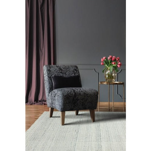 VESLEY HAND WOVEN RUG IVORY/SILVER 5X8